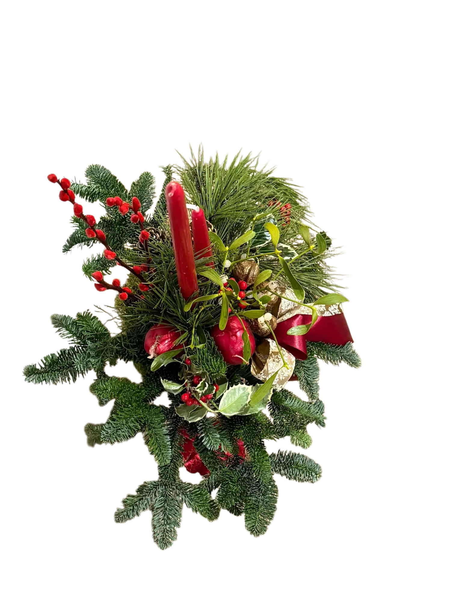 Centrotavola Rosso e Oro